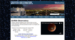 Desktop Screenshot of griffithobservatory.org